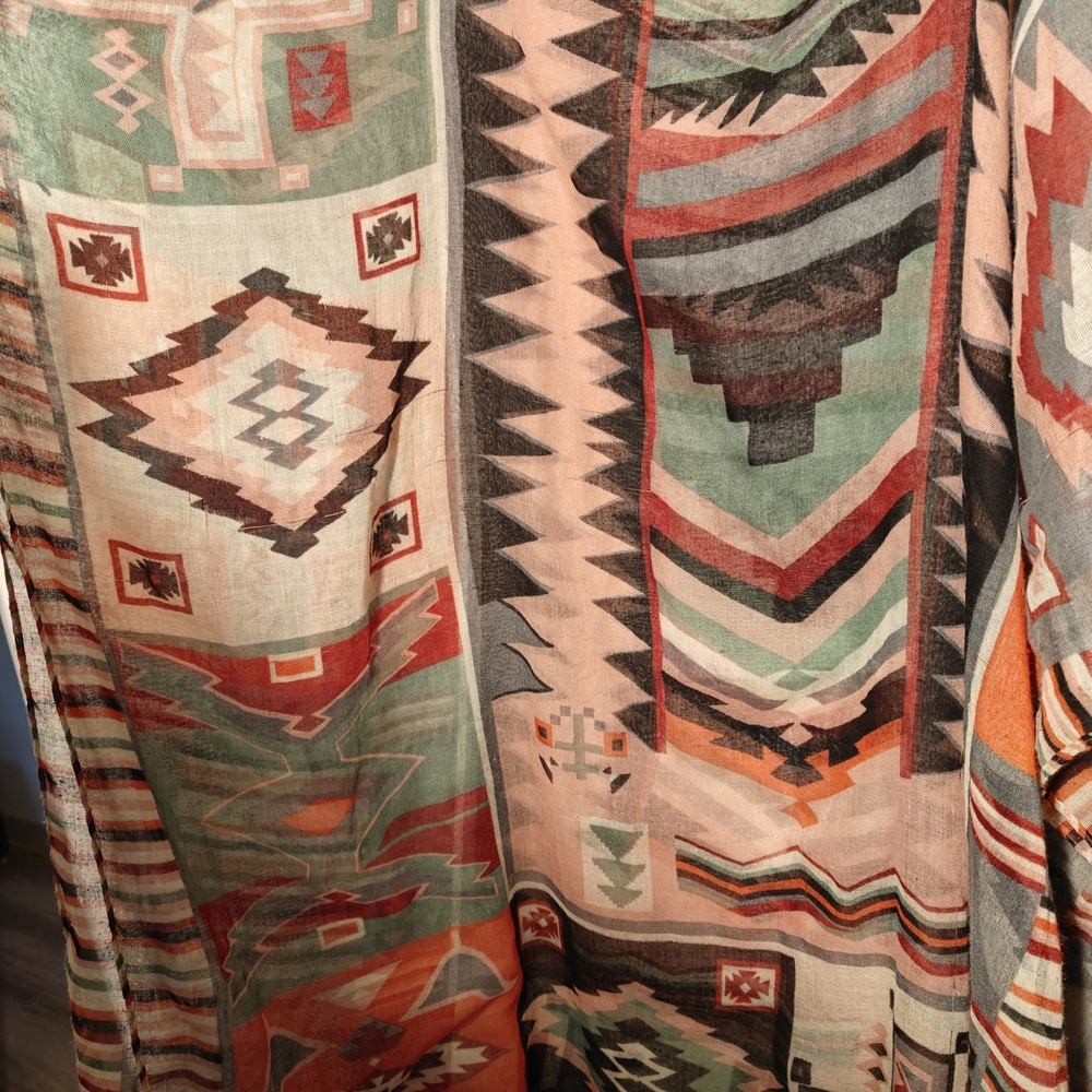 Multicolor Geometric Pattern Sarong - Picture 4 of 4